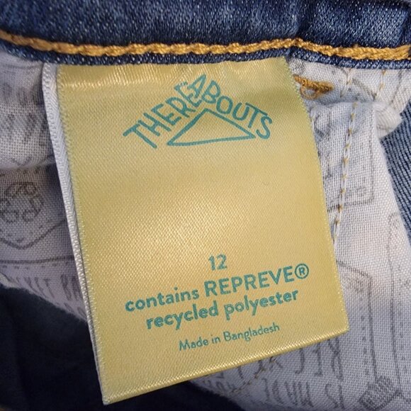 Thereabouts High Rise Corset Jeans‎ Skinny Distressed Button Up Girls Size 12 - Picture 6 of 7